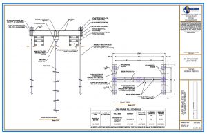 100 Ton Load Test Frame Drawing