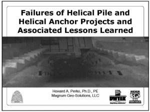 Failures and Lessons Learned Presentation