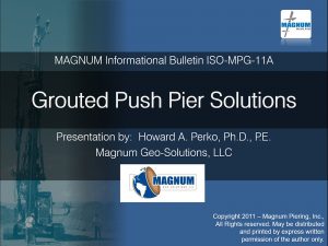 Presentation on helical pile lateral capacity - Magnum Piering